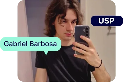 Gabriel Barbosa, aprovado na USP